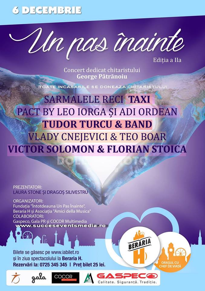 „Un pas înainte” – concert caritabil pentru George Pătrănoiu